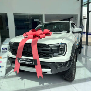 ford ranger raptor màu trắng tại đà nẵng
